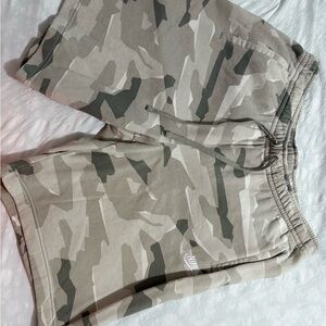 Nike Camo Athletic Shorts - Gray and Tan